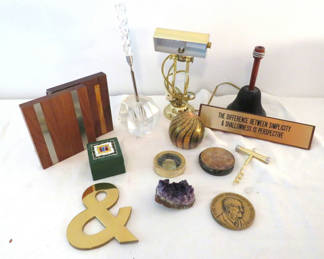Lot 137: Fun Desk Accessories Paperweights Bookends