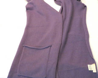 Lot 110: J. Jill Purple Cashmere Scarf with Pocket