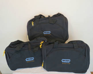 Lot 29: Trio of WGBH Black Gym Duffel Bags