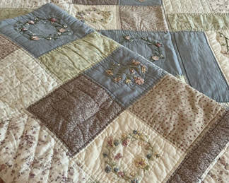 Lot 83: Two Matching Queen Quilt bedspreads
