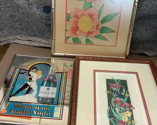 Lot 130: Three more wall art pieces.