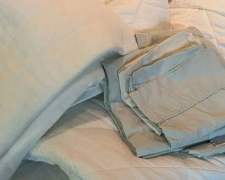 Lot 74: Queen Sized Sheets And Mattress Toppers