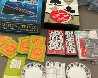 Lot 176: Bridge Accessories, Nautical Trivia Game
