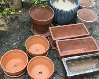 Lot 140: Terra Cotta And Ceramic Pots For Plants
