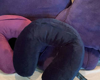 Lot 71: Purple plush Pillow and neck pillow