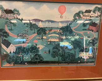 Lot 124: Framed LTD Edition Strawberry Festival, Karri McCue