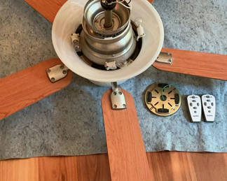 Lot 183: Casablanca Lighted Ceiling Fan With Remotes