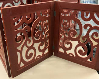Lot 119: Two Short, Cut Out Wood Screens