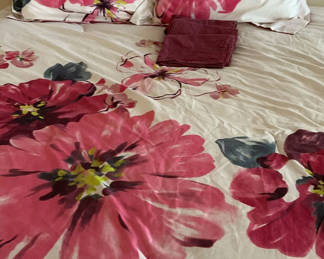 Lot 84: Colorful Queen Comforter With Pillows