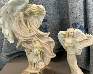 Lot 100: Angels Of Flight Statues