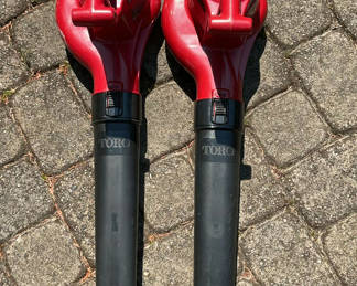 Lot 99: Pair Of Toro Electric Leaf Blowers