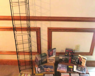 Lot 45: Giant Lot of CDs with CD Rack And Holders