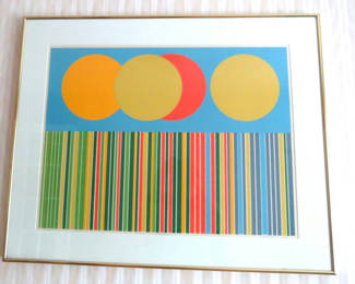 Lot 1: Seasonal Spectrum Framed Lithograph Signed Terri Priest