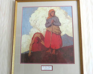 Lot 25: Potato Diggers Framed Print Irish Artist Paul Henry