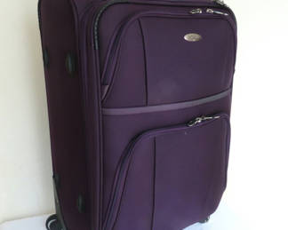 Lot 96: Purple Samsonite Luggage with Wheels