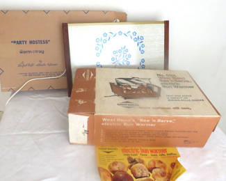 Lot 167: West Bend Electric Bun Warmer and Warmotray in Boxes