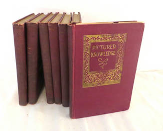Lot 159: 7 Volumes of Pictured Knowledge 1929 Books