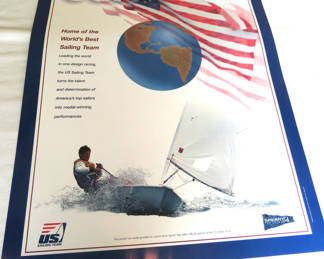 Lot 93: 1970s USA Sailing Team Poster Sperry Top Sider Sponsor