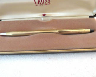 Lot 189: Cross 10k Filled Gold Pen with Original Box