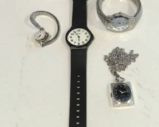 Lot 100: Variety of Women's Wrist and Chain Watches 