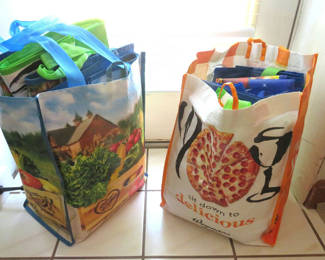 Lot 97: Large Grouping of Reusable Wegmans Other Grocery Bags