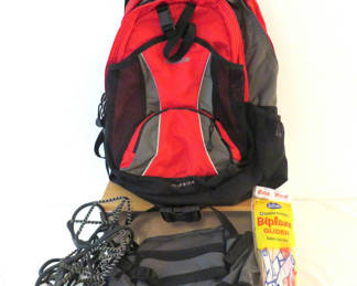 Lot 180: Sports Gear, Winter Cleats, Backpacks, Biplane Glider, Dominoes