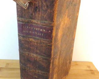 Lot 200: Leatherbound Antique 1818 Abridgement of Ainsworth’s Dictionary