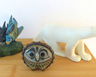 Lot 181: Animal Themed Decor Mixed Materials
