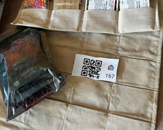 Lot 167: Gardening supplies including seed starting kit and weed barrier