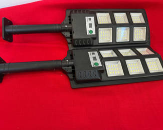 Lot 11: Pair of outdoor LED flood lights
