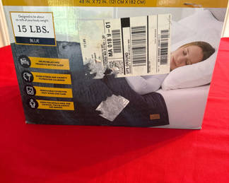 Lot 54: Pendleton 15 lb Blue Weighted Blanket