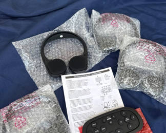 Lot 157: Video Entertainment System with Wireless Headphones and Remote