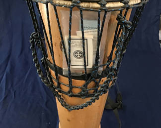 Lot 17: Djembe drum with rope-tuning - min bid $50