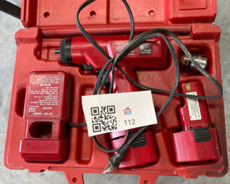 Lot 112: Milwaukee Amstar cordless driver/drill kit