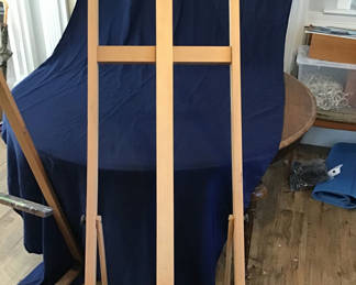 Lot 14: Two 6.5 foot wooden artist easels
