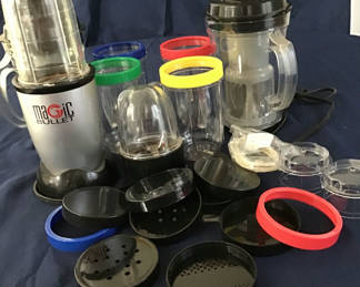 Lot 47: Magic Bullet blender with jars and accessories
