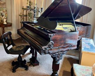 1920’s Henry F. Miller rosewood grand piano