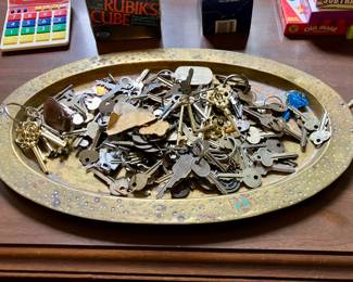 Collection of antique and vintage keys