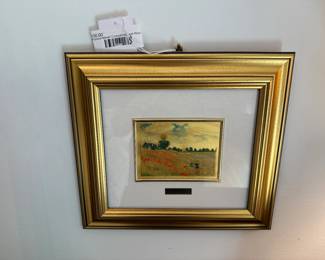 Framed Monet Cromolithograph Reproduction