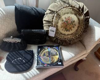 Women's Handbags, Round Tapestry Pillow