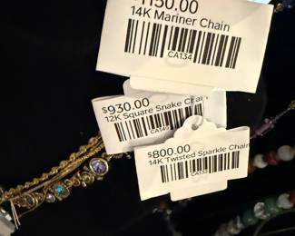 14k Mariner Chain 12k Square Twisted Sparkle Chain