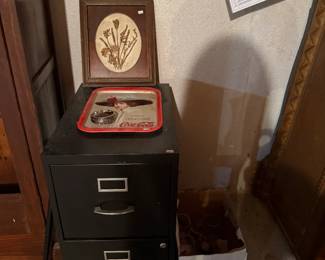 Filing Cabinet, Misc Decor