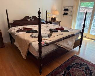 Bed Frame, Rugs, Nightstands