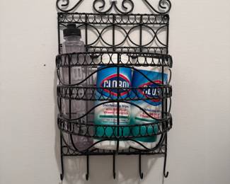 Metal Hanging Shelf, Cleaning Supplies