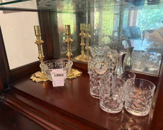 Candlestick Holders, Crystalware