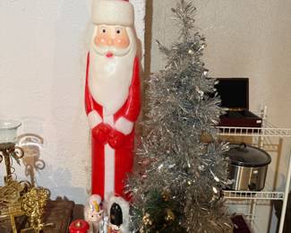 Pencil Santa Blow Mold, Christmas Decor