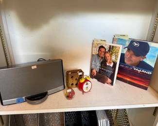 Books, Bose Speaker