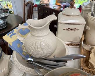Ceramic Pitcher, Canisters