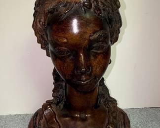 Attila's Style Female Bust Sculpture