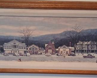 Norman Rockwell "Stockbridge Main Street at Christmas" Print